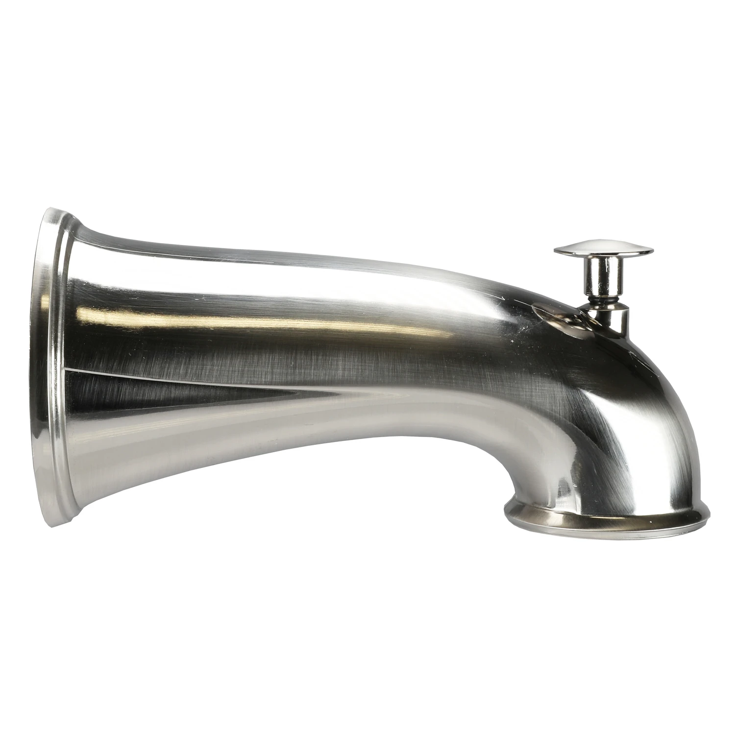 Brushed Nickel Tub Spout With Diverter, 6 In. Length, Model 9d00010316