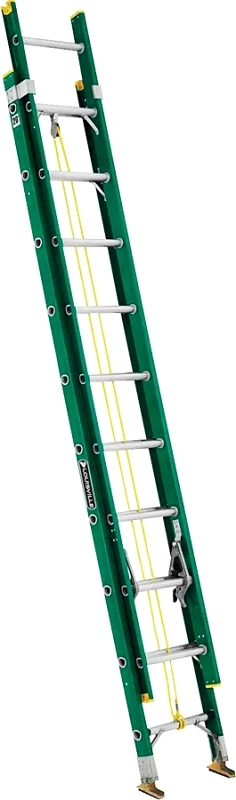20-ft. Fiberglass Extension Ladder, Type Ii, 225-lb. Duty Rating, Model Fe0620