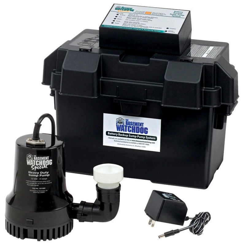 1/3 Hp Battery Backup Sump Pump System 2600 Gph