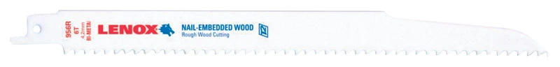Reciprocating Saw Blade, 6 Tpi, 9-in.