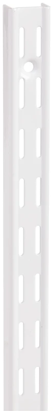 82 Series 39 In. White Steel Heavy-duty Double-slot Shelf Standard