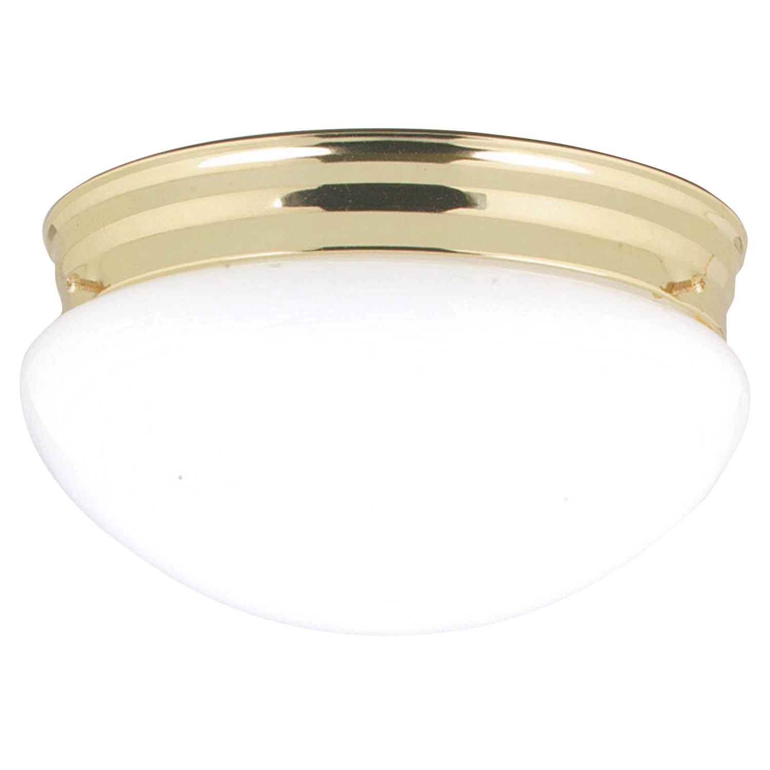 4-3/4 In. H X 8-7/8 In. W X 8-7/8 In. L Polished Brass Ceiling Light