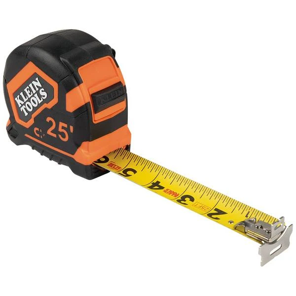 Double Hook Tape Measure, Magnetic, 25-ft.