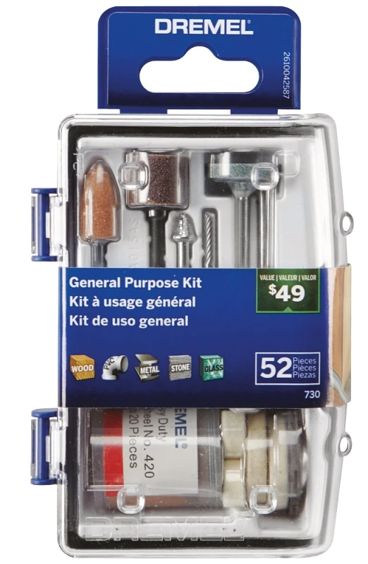 52-piece General Purpose Rotary Tool Attachment Kit | Versatile Accessories For Diy & Professionals