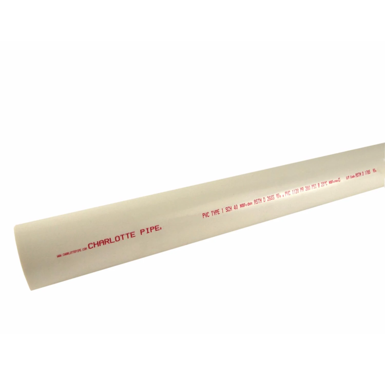 6 In. X 10 Ft. Schedule 40 Pvc Dwv/pressure Dual Rated Pipe