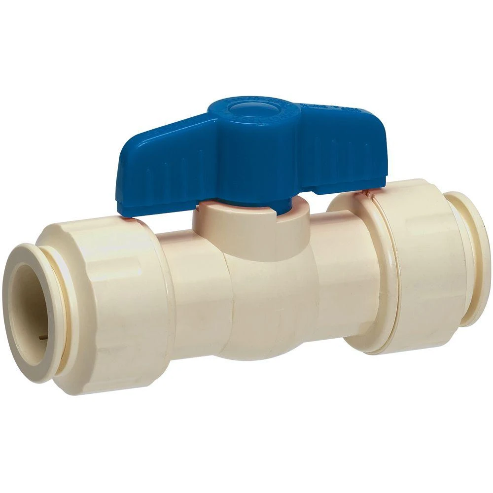 Homewerks 1/2 In. Cpvc Push Fit Ball Valve Full Port For Non-potable Water Applications