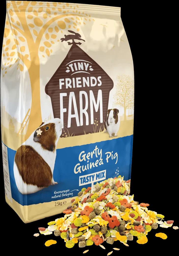 Gerty Guinea Pig Tasty Food Mix, 10 Lb. Bucket - Nutritionally Balanced Diet