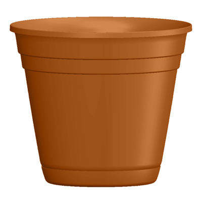 Elegant 12-inch Riverland Planter With Saucer - Light Terra Cotta Design