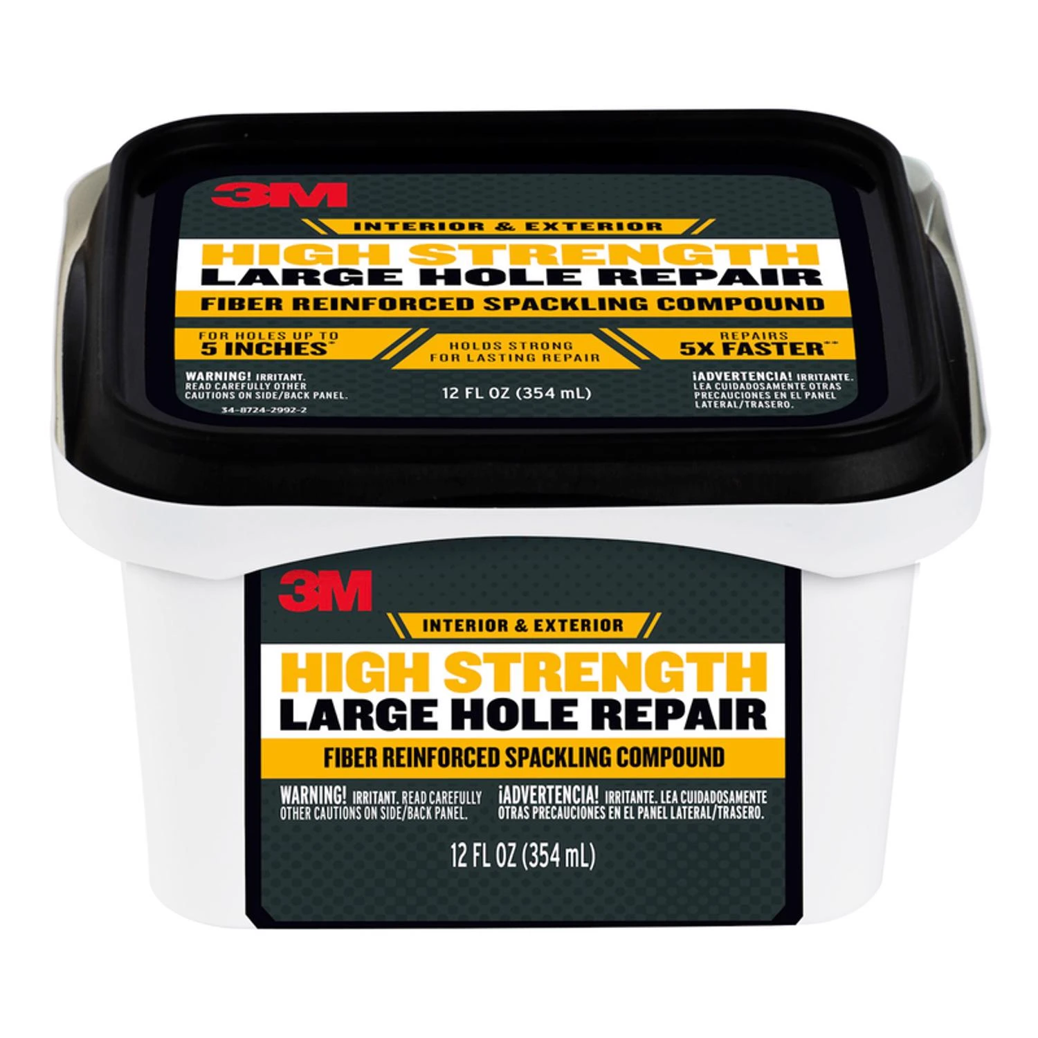 Off-white All-purpose Joint Compound — 12 Oz Tub For Indoor & Outdoor Wall Repairs