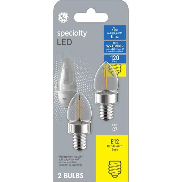 Ge Specialty Led 4-watt Eq 3-in C7 Soft White Night Light 2-pack
