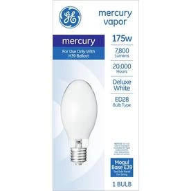 Outdoor Multi Vapor Metal Halide Light Bulb, Mogul Base, 175 Watt