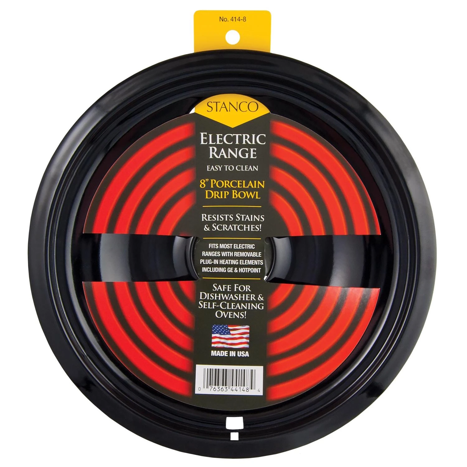 8-inch Porcelain Drip Bowls For Electric Stoves - Model 414-8