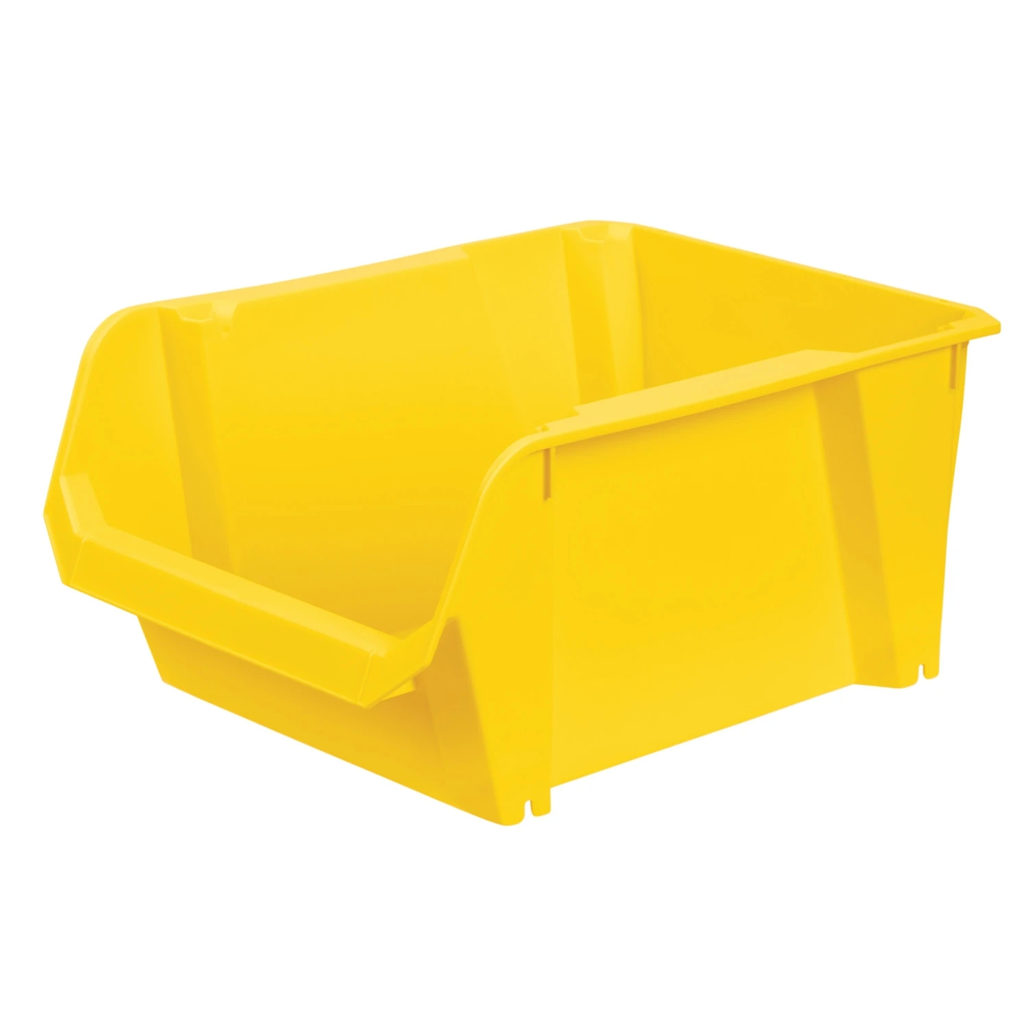 9 In. W X 6 In. H X 13 In. D Yellow Storage Bin - Impact-resistant Polypropylene