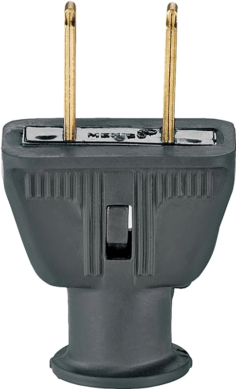 Cooper Wiring 183bkbx Flat Rubber Plug