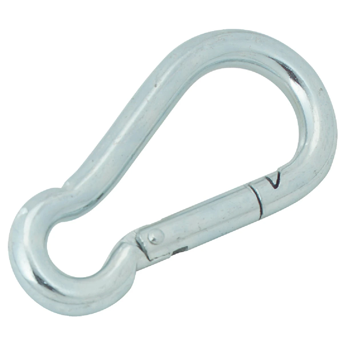 7/16 In. Zinc-plated Steel Safety Spring Snap Link, 200 Lb. Load Capacity