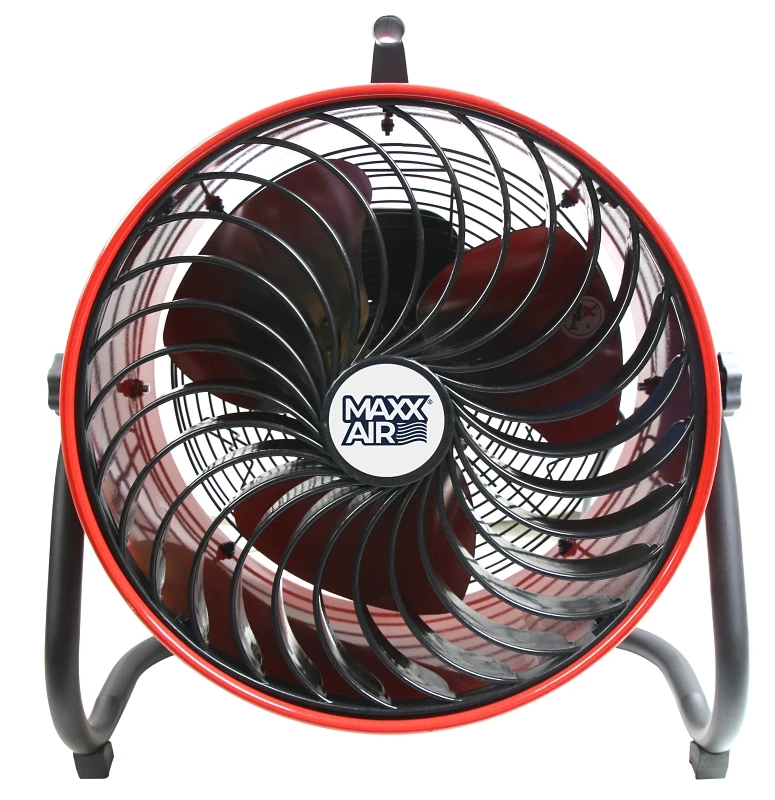 Maxx Air 16-inch High-velocity Floor Fan — 3-speed, Heavy-duty Portable Cooling