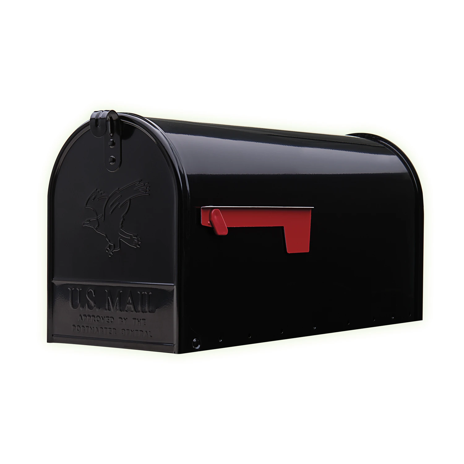 Gibraltar Elite T2 Large Black Steel Post Mount Mailbox E1600bam