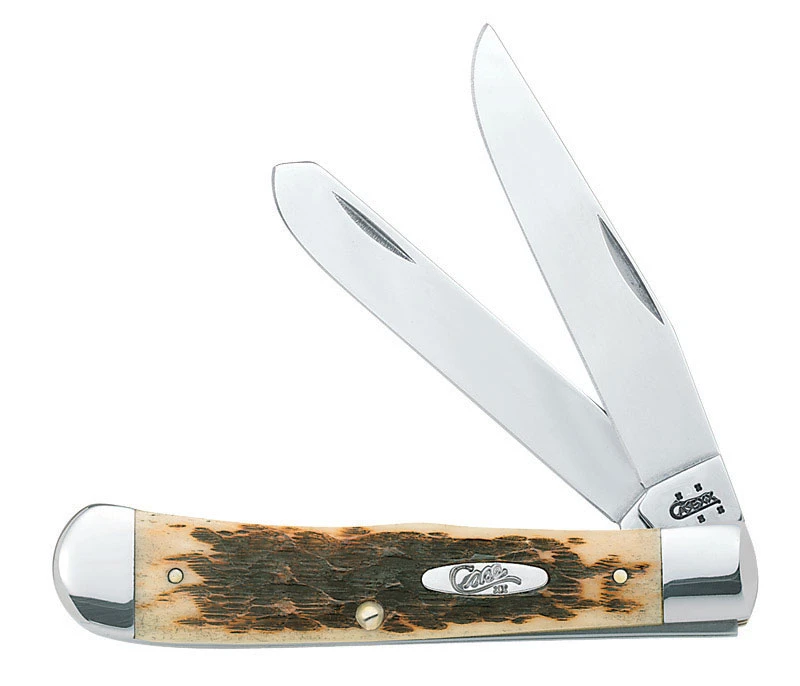 Trapper 2-blade 4-1/8 In. Pocket Knife With Amber Bone Handle