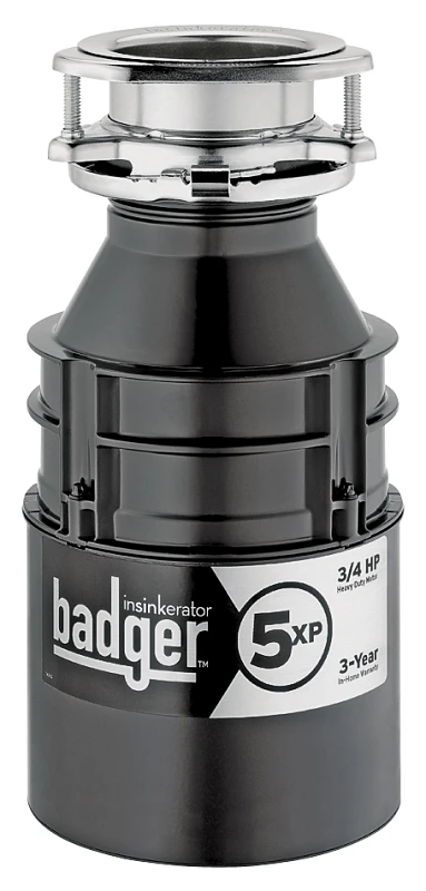 Badger 5xp 3/4 Hp Dura-drive Continuous Feed Garbage Disposer