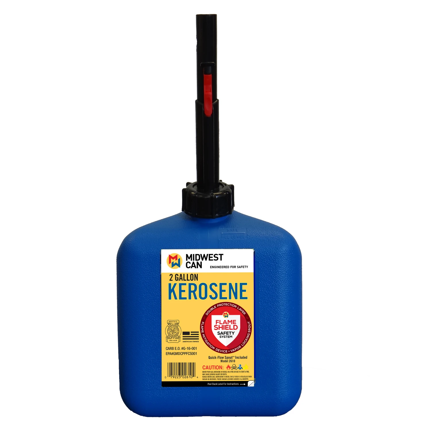 2 Gallon Kerosene Can With Flameshield Safety System