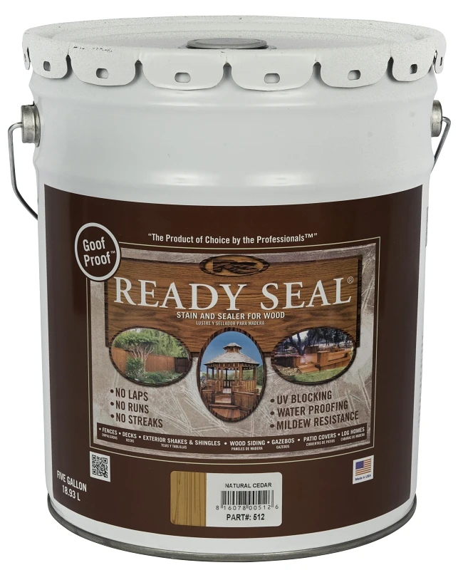 Goof Proof Semi-transparent Natural Cedar Oil-based Wood Stain And Sealer 5 Gallon