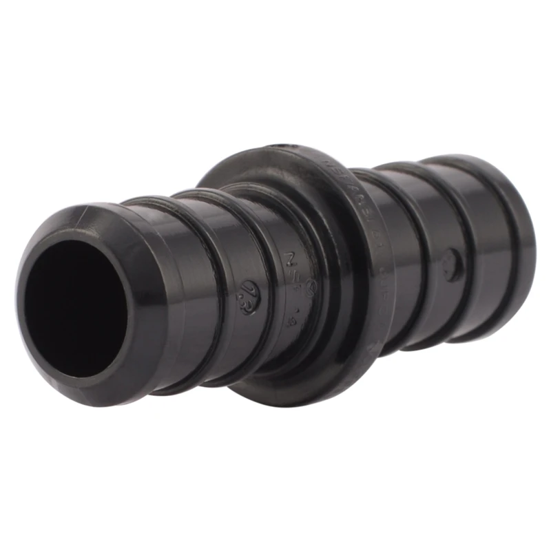 Poly Pex Pipe Coupling, Alloy Barb, 1/2 In., 5-pk.