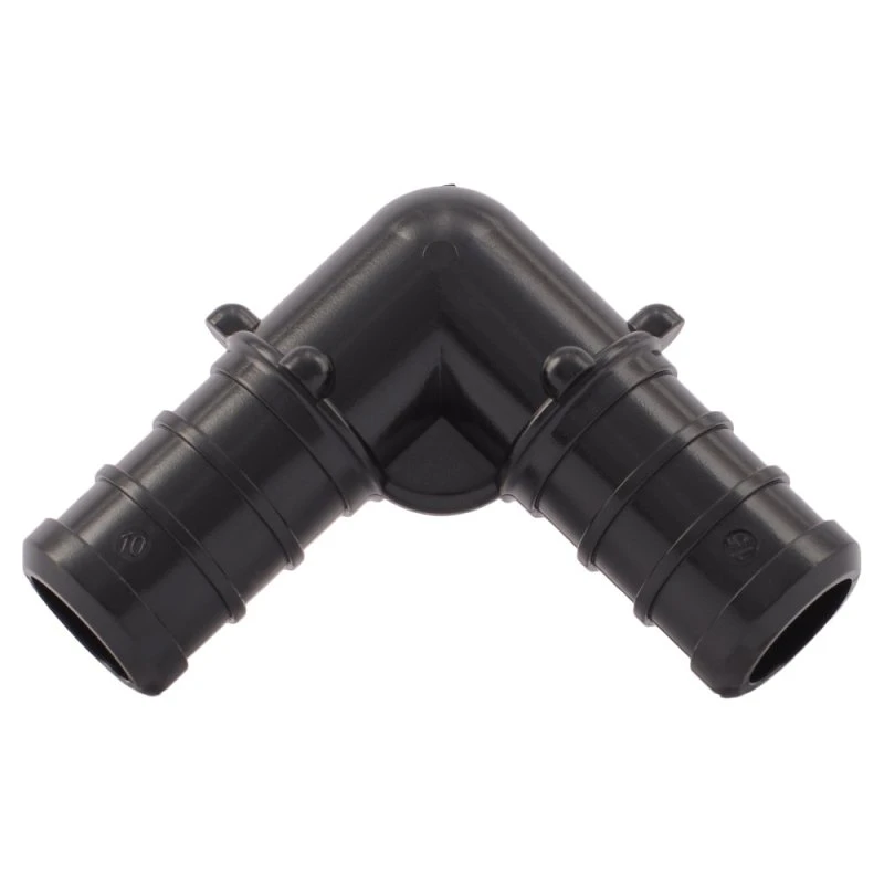 Poly Pex Pipe Elbow, Alloy Barb, 1/2 In., 5-pk.