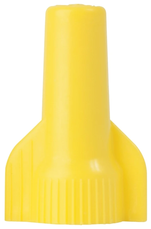 Wiregard Wire Connector, #84, Square Spring, Yellow, 100-pk.