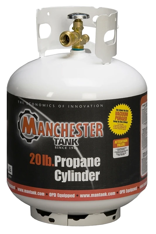 Manchester Tank And Equipment 20 Lb Vertical Propane Tank With Opd - Dot-certified Steel Cylinder