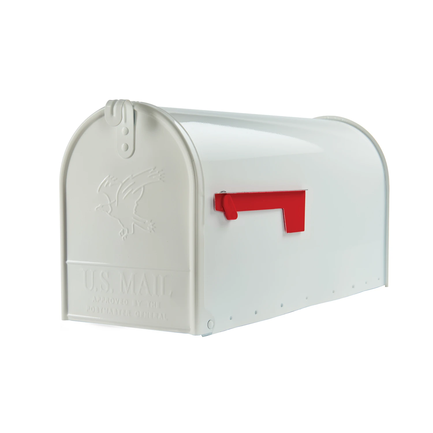 Gibraltar Elite T2 Large White Steel Post Mount Mailbox E1600wam