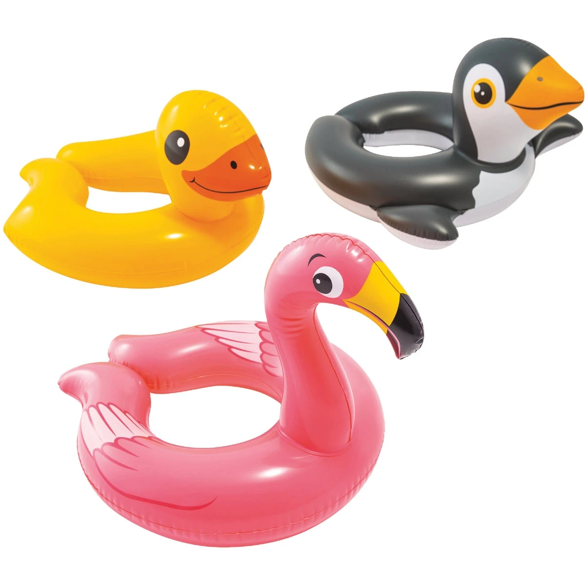 Assorted Animal Split Ring Pool Float 26 In. X 22 In. For Ages 3-6