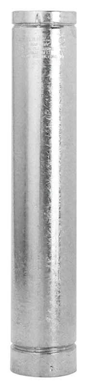 4 In. Diameter X 24 In. Length Round Gas Vent Pipe - Type B