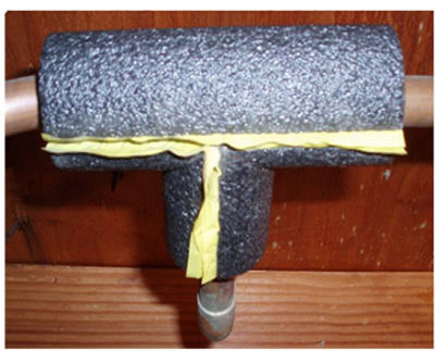 3/8-in Foam Tee For 1-in Pipe Insulation - Model Tee1h
