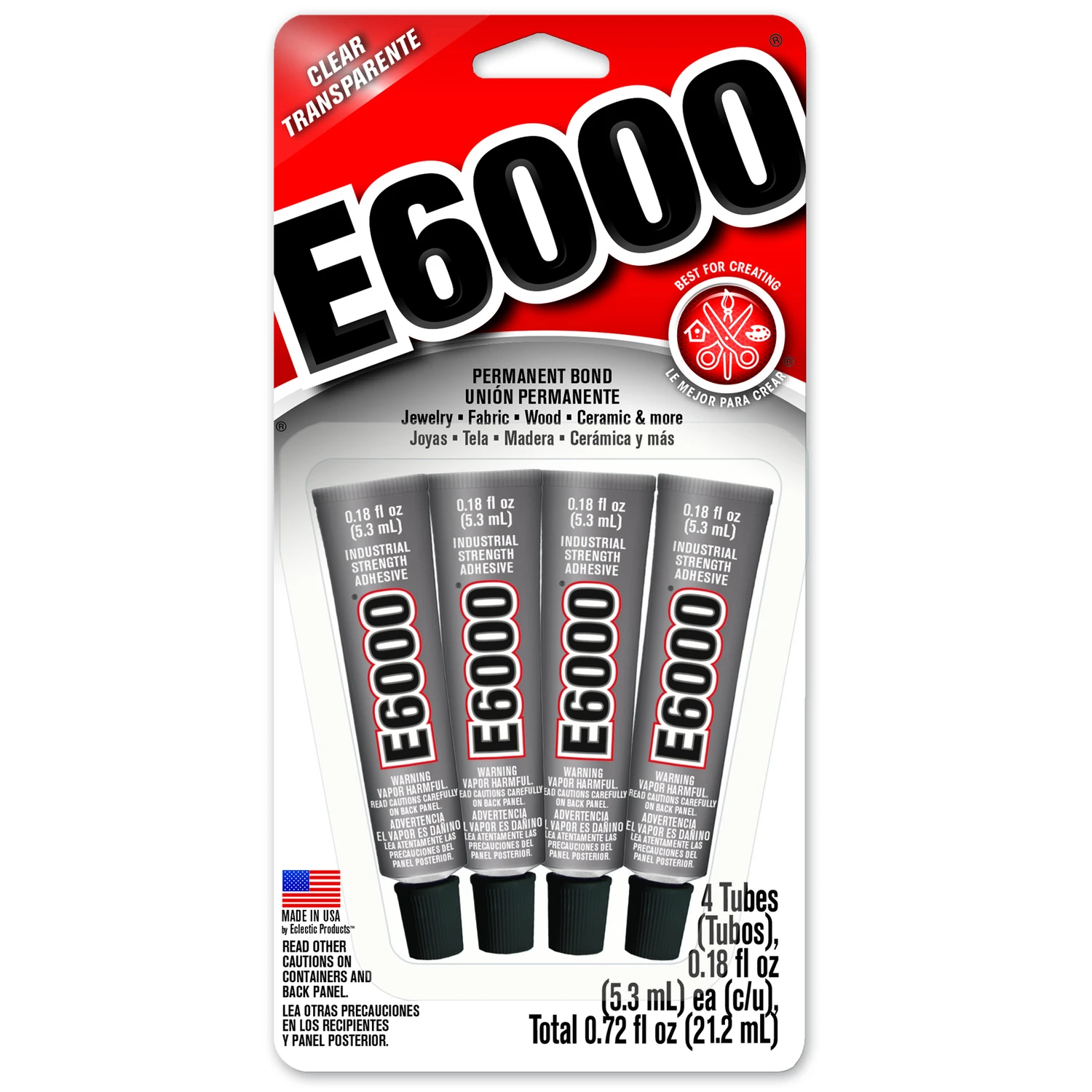 E6000 Industrial Grade Adhesive 4 Pk