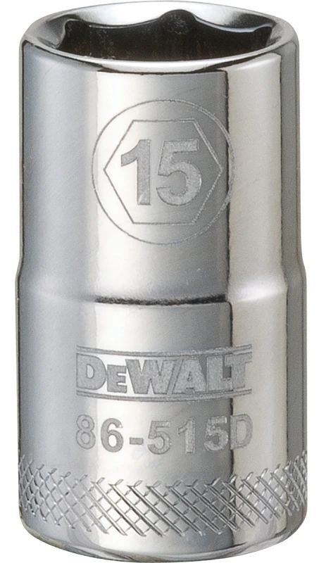 Metric Shallow Socket, 6-point, 1/2-inch Drive, 15mm