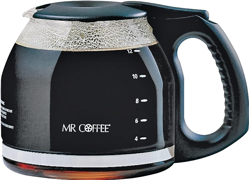 12-cup Black Glass Carafe Replacement For Multiple Models