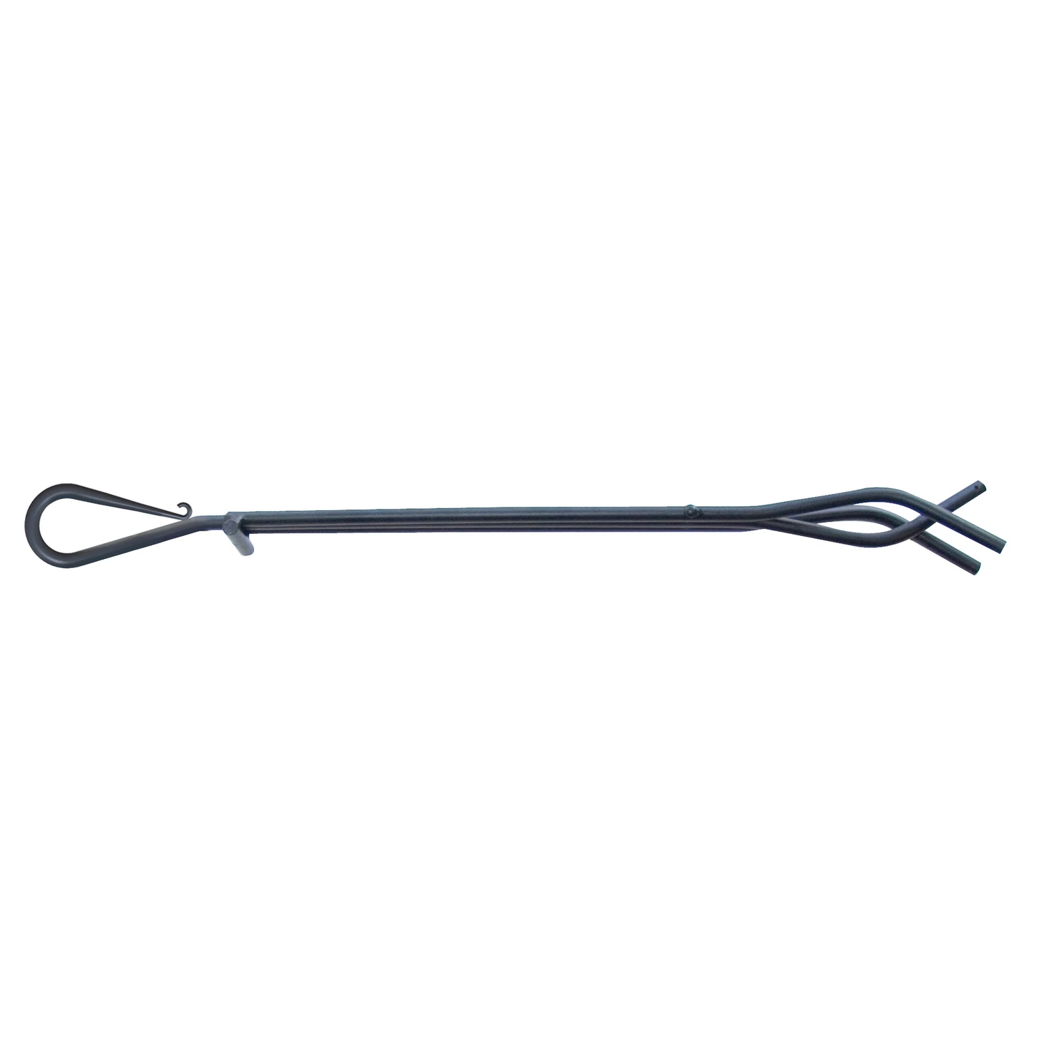 Open Hearth 30-inch Black Matte Steel Fireplace Tongs - Durable Hearth Accessory
