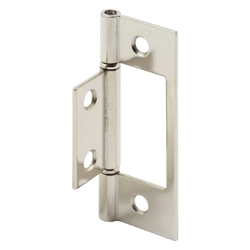 Prime-line 3 In. L Satin Nickel Steel Bi-fold Door Hinge 2 Pk