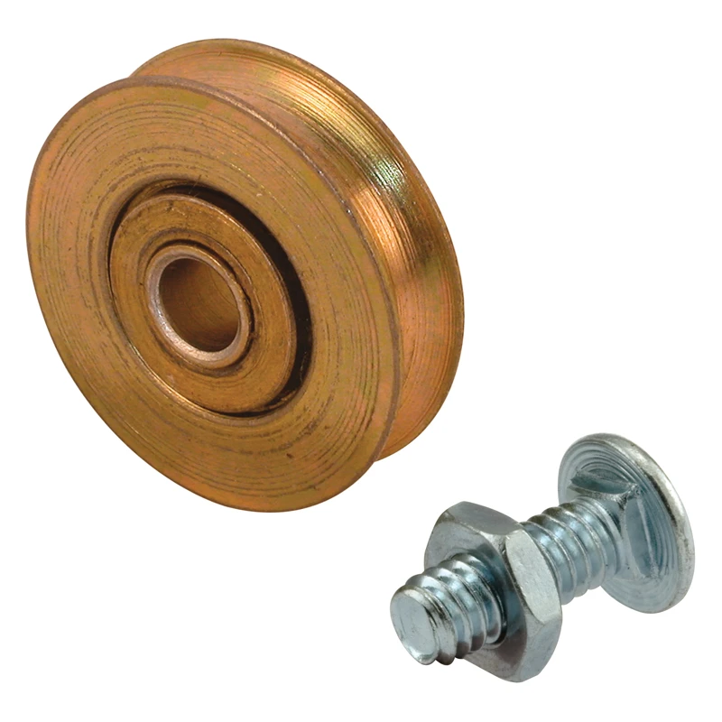 Prime-line 1-1/4 In. Dia. X 1/3 In. L Steel Roller Assembly 2 Pk