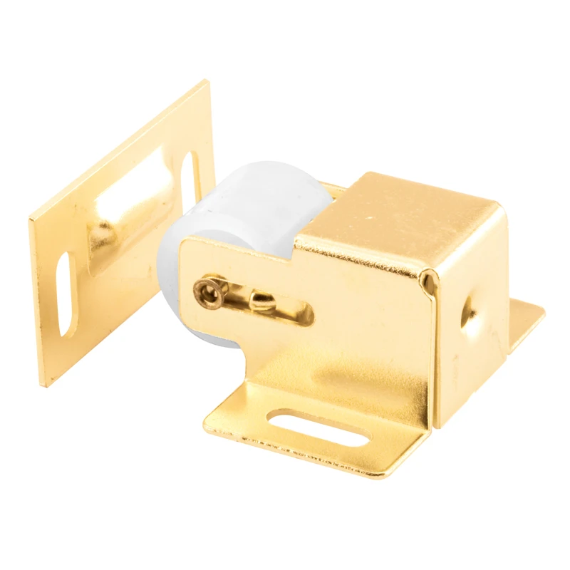 Brass-plated Steel Roller Catch 1 In. H X 1.4 In. W X 1.8 In. D