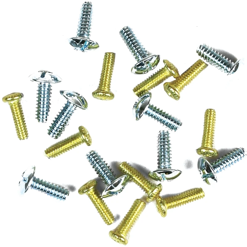 Lamp Screws Assortment For Ceiling Fans - 20 Pieces, Various Sizes And Finishes