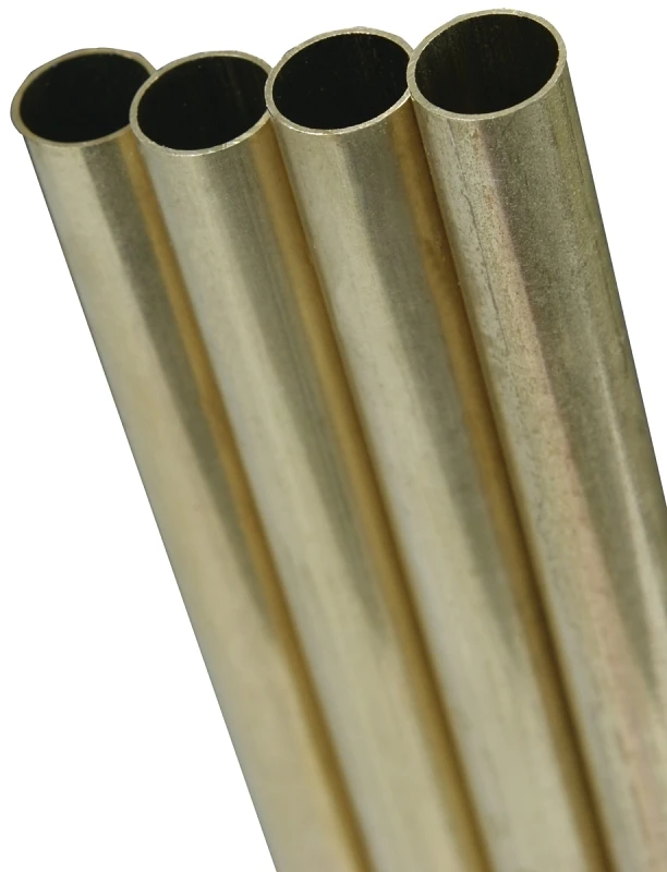 Brass Round Tube Stock 11/32 In. O.d. X 3 Ft. For Crafts And Projects