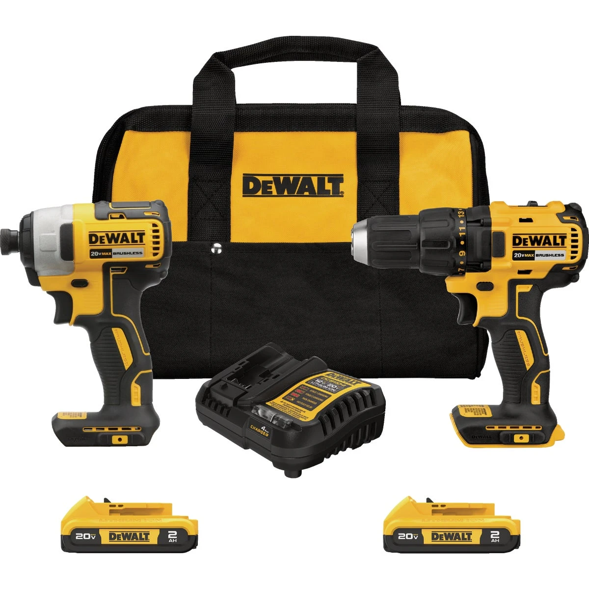 20v Max 2-tool Brushless Cordless Drill/driver & Impact Driver Combo Kit Dck277d2