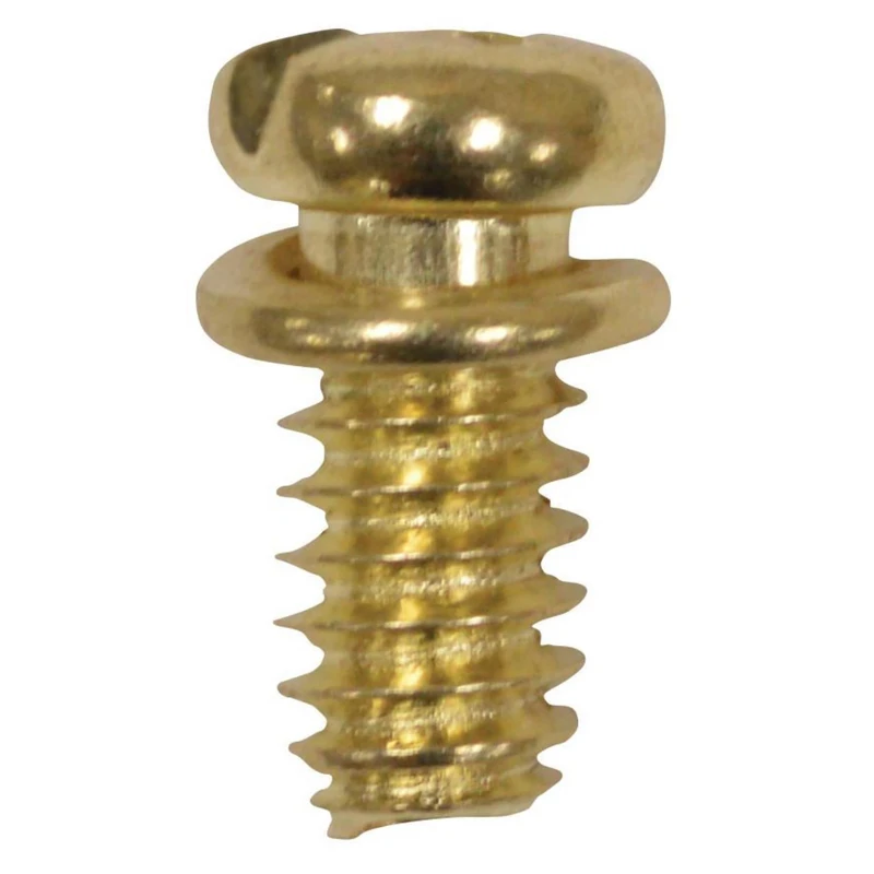 Ceiling Fan Motor Screws, Brass Finish, 10-pk.