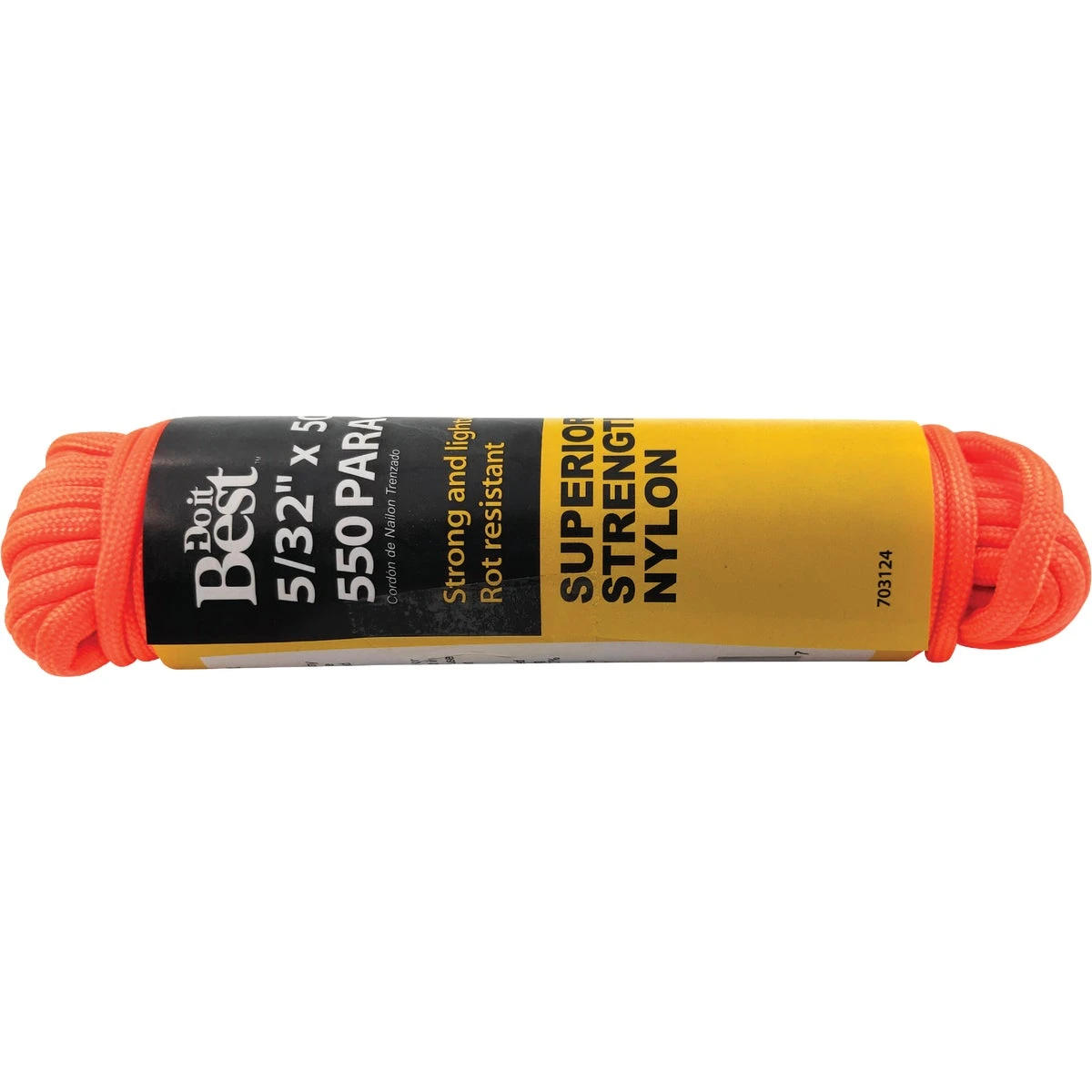 550 5/32 In. X 50 Ft. Orange Nylon Paracord