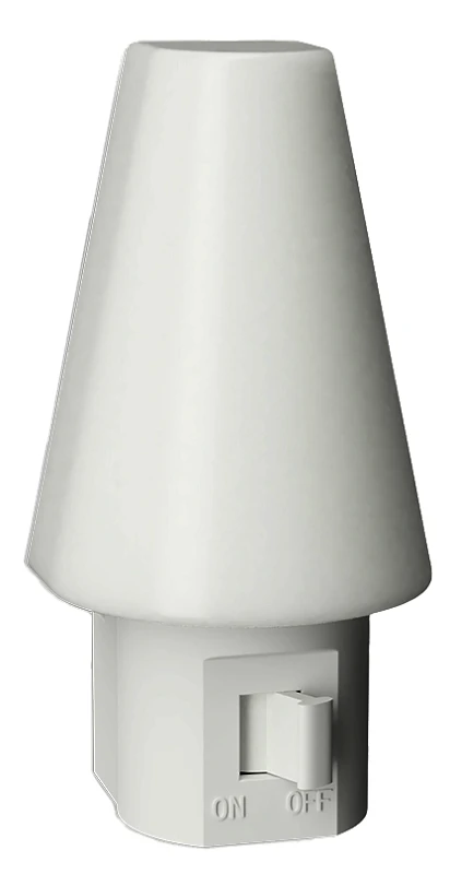 White Plug-in Led Night Light – 3000k Soft White, 2-lumen Glow