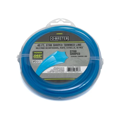 White String Grass Trimmer Line, 0.065 Inch Diameter By 40 Feet Length