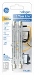Quartzline Halogen Heavy-duty Lamps, 500 Watt, 2-pk.