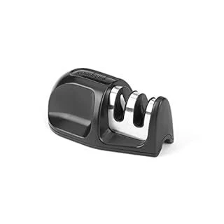 2-stage Kitchen Knife Sharpener With Non-slip Base And Angled Footing