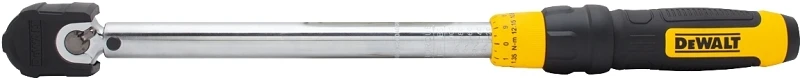 3/8 Inch Drive Micrometer Torque Wrench With Quick Release Trigger And Rubber Bumper